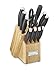 Cuisinart C77SSB-12P Color Pro Collection 12 Piece Knife Block Set, Black