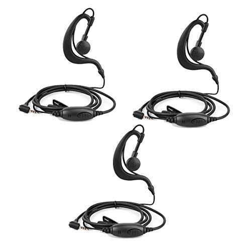 Retevis RT20 2 Way Radio Earpiece 1 Pin 2.5mm Earpiece Headset with PTT