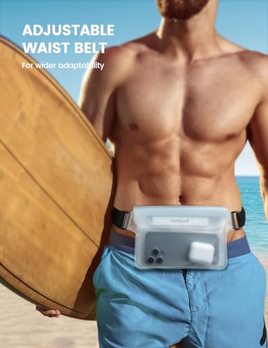 Lamicall Bolsa Seca Impermeable con Correa Elástica Ajustable - Bolsillo Transparente para Kayak, Barco, Viaje y Playa miniatura 5