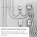 100 Pcs 1/2 Inch PEX Clips Pipe Hangers Clamps Plastic Pipe Clamp White Clamps Holder U-Hook for Tube Pipe Fittings Water Pipe Support Pipe Clamp Tools