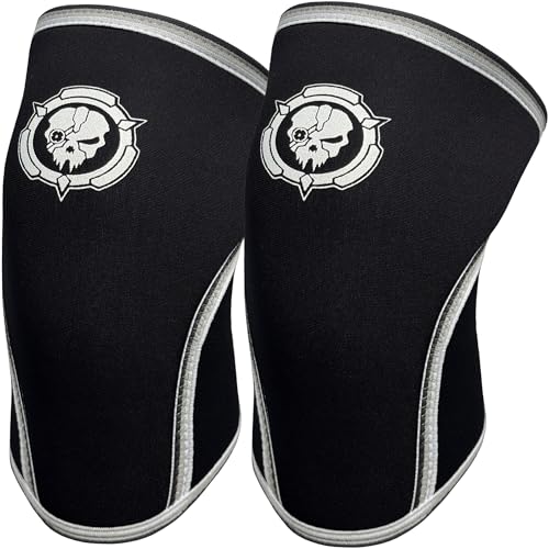 Image of Knee Sleeves (1 Pair), 7mm Compression Knee Braces for Squats,Weightlifting,Powerlifting,Cross Training for Men & Women (Small)