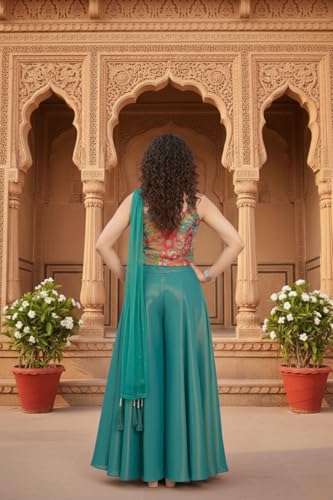 UFB Women's Teal Croptop and Shara Suit - Image 3