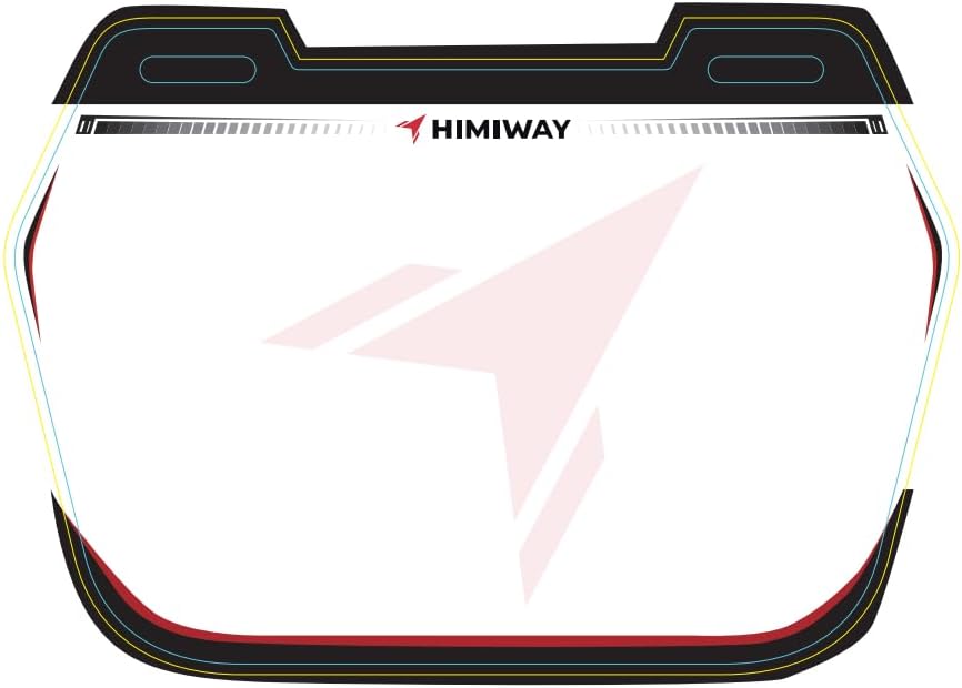 Himiway BMX Plate Fits C1, Kid's Bike Race Plates with Sticker Numbers, Custom with Your Name, Number & Colors, Fits Most Bikes