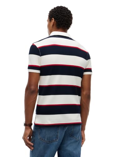 Image of Tommy Hilfiger Men's Short Sleeve Polo Shirts in Slim Fit with Stretch and Organic Pique Cotton