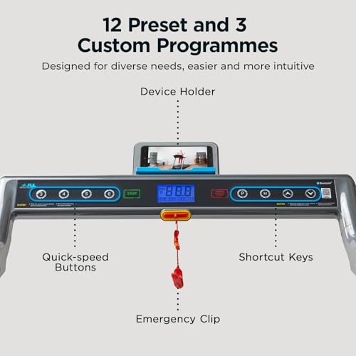 Image of JLL Folding Treadmill & Walking Pad, Under Desk Running Machine for Home Office, Smart App, Auto /Manual Incline, Shock Absorption, Compact Space-Saving Design