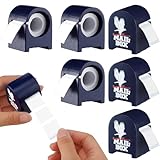 Wesiti 6 Pcs Wooden Stamp Roll Dispenser Wood Postage Stamp Dispenser for Roll of 100 Holder Organizer for Mailing Desk Table Home and Office Supplies