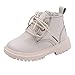 Leder Stiefeletten Kinder Ankle Boots Mädchen Jungen Schnürstiefeletten Mit Reißverschluss Kurze Stiefel Rutschfest Thermostiefel Winter Warm Winterstiefel Freizeitschuhe
