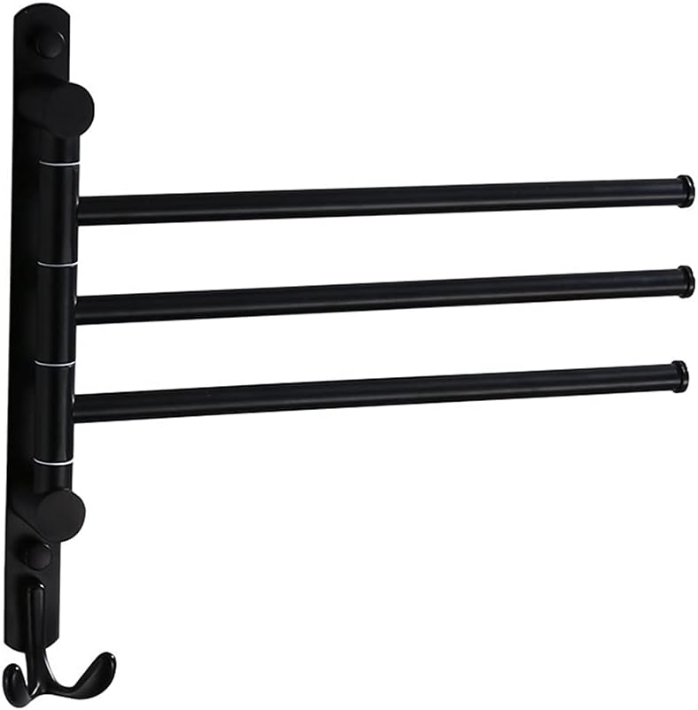 Towel Rails, Towel Racktowel Rack for Bathroom Towel Towel Rack Bathroom Shelf 3/4 Arm Wall Mounted Towel Rack Rotatitowel Rack Bathroom Towel Rack Towel/a/4