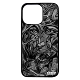 Cover in silicone ritratto street art iPhone 13 Pro astratto custodia 512 GB pittura olio smartphone grigio artigianato originale donna Apple