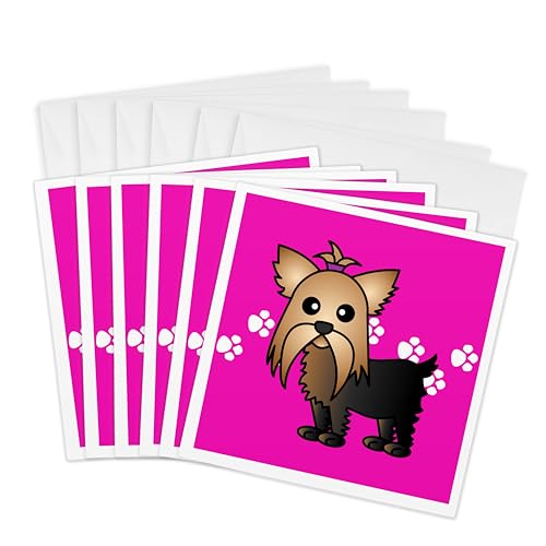 Cartes de vœux Yorkshire Terrier pour accompagner vos cadeaux de fin d'année