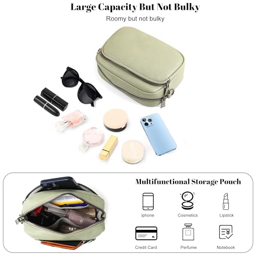 Image of TANTOMI Small Crossbody Bag for Women, Vegan Leather Shoulder Bags for Women, Travel Purse with Adjustable Shoulder Strap
