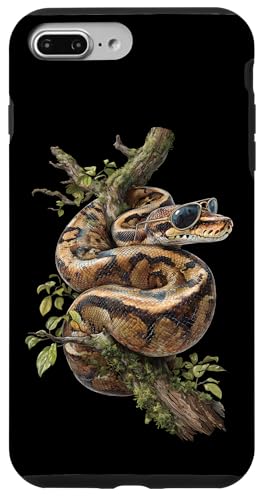 �{�[���p�C�\�� �T���O���X���D�� ঒��� �w�r Ball Python Snake Owner �X�}�z�P�[�X iPhone 7 Plus/8 Plus �p