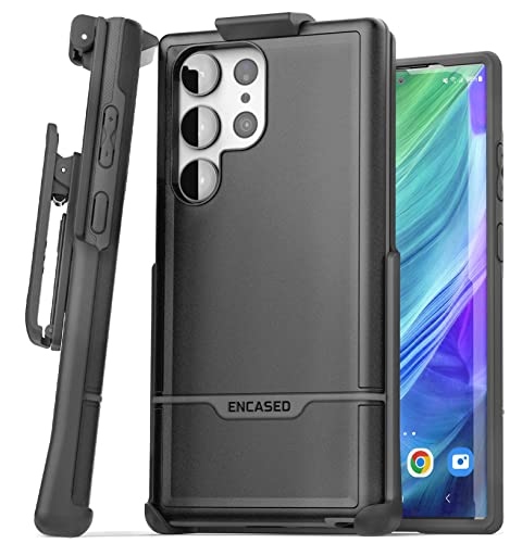 Encased Belt Case for Samsung Galaxy S23 Ultra with Holster Clip [Military Grade] 10Ft Shockproof Protection – Rebel Series (S23 Ultra 6.8-inch)