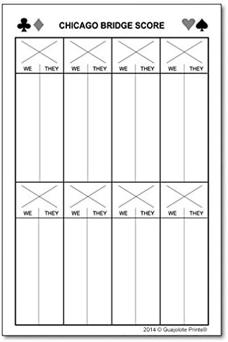 Mexican Train Chicken Foot Dominoes Score Pad 5.5 x 8.5 inches, 50-Sheets