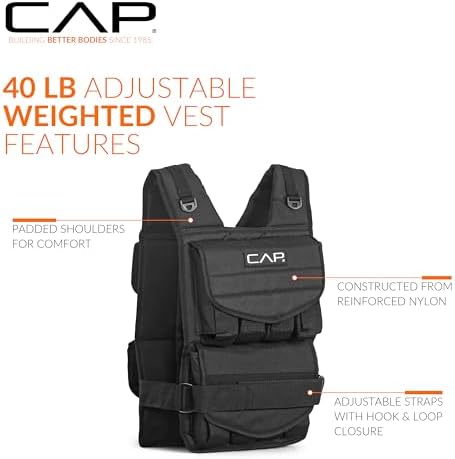 CAP Barbell Adjustable Weighted Vest | Multiple Size Options - View 5