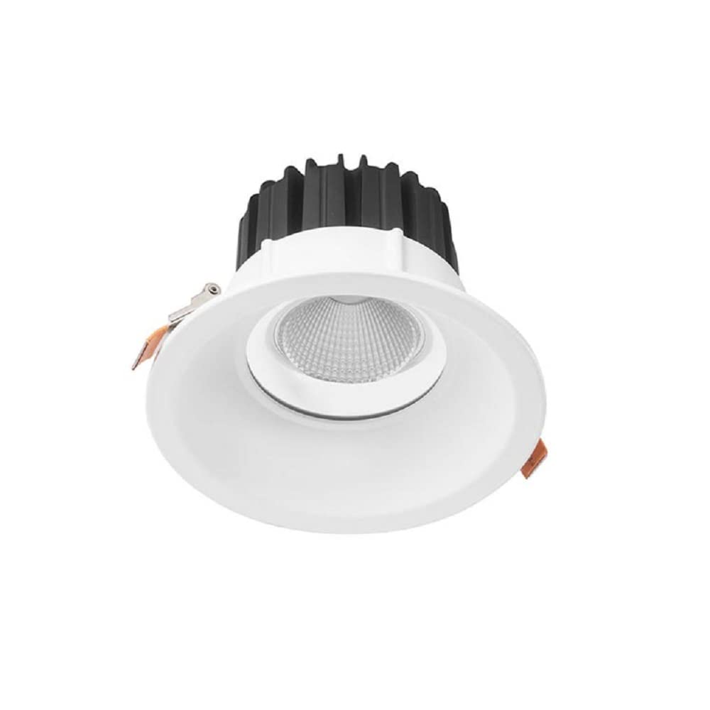 FORLIGHT Downlight LED 14W IP44 para Baño, Luz Cálida 3000K, 1149 Lúmenes, Diámetro 140mm, Iluminación Eficiente y Duradera, Blanco