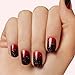 Dashing Diva Glaze Nail Strip Set - Just My Blood Type - Long Lasting, Chip Resistant, Semi-Cured Gel Nail Strips - Gel Set - 4-Piece Manicure Kit with 32 Strips