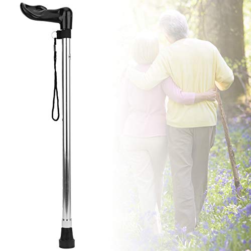 Foto von FOLOSAFENAR Faltbarer Outdoor Faltbarer Wanderstock Anti-Rutsch-Wanderstock Strapazierfähige Wander-Trekkingstöcke für Outdoor-Bergwandern Reisen für Senioren(Silber)