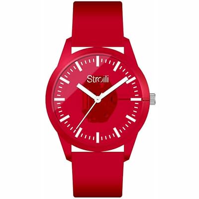 Orologio uomo solo tempo Stroili San Paolo rosso 1688934 cassa e cinturino silicone