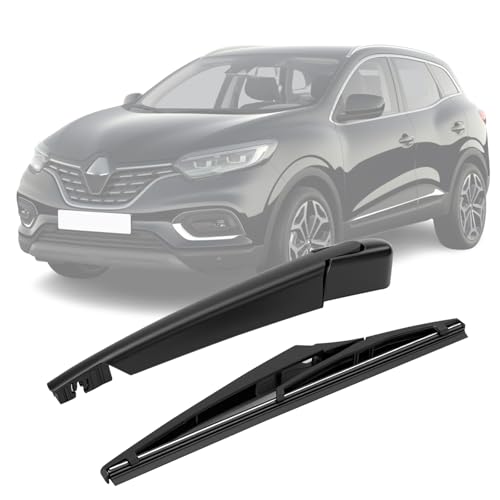 Limpiaparabrisas Trasero de Coche Compatible con Renault Kadjar 2015-2022, Juego de Brazo y Hoja de Kit de limpiaparabrisas Trasero de Coche Impermeable