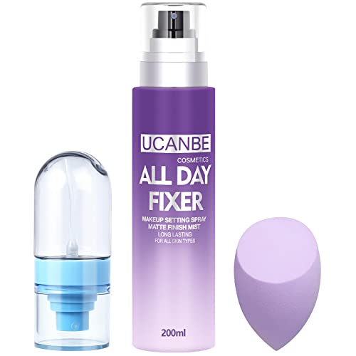 Spray de fijación para eventos y viajes con bote dosificador de bolso para retoques
