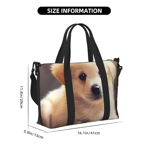 Travel Duffel Bag for Men Gym Bag, Cute dog Luggage Bag with Shoulder Strap, Large Gym Tote Bag for Women, Weekender Overnight Bag, Foldable Carry on Bag for Airplane3
