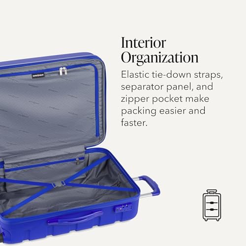 Image of SwissGear 7366, Cobalt, Checked-Medium 23-Inch, Signature Hardside Expandable Luggage With Spinner Wheels