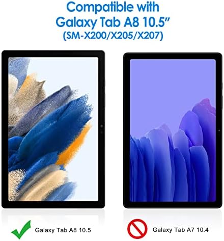JETech Screen Protector Compatible with Samsung Galaxy Tab A8 (10.5-Inch, 2021 Model, SM-X200/X205/X207), 9H Anti-Scratch Tempered Glass Film, HD Clear with Easy Installation Tool, 2-Pack