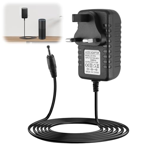 15V 1.4A 21W Power Adapter Charger Replacement for Alexa Echo 1st 2nd Gen Echo Plus 1st Gen Echo Show 1st Gen TV 2nd Gen Echo Link Echo Look with 2M Cable UK Plug Durable AC DC Power Supply - Image 6