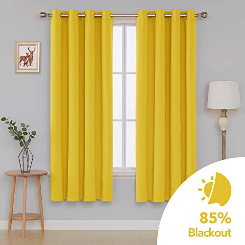 Image of Deconovo Blackout Curtain for Living Room 72 Inches Long, Door Curtain