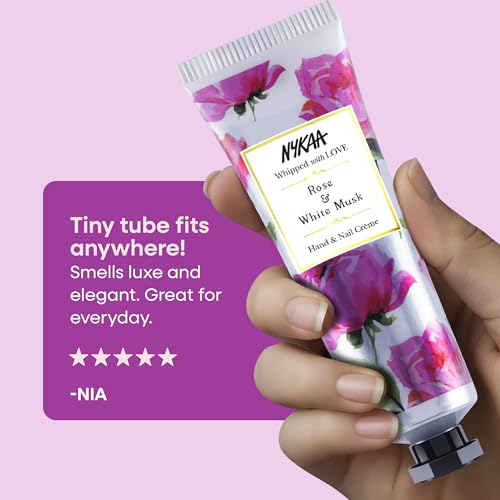 Image of Nykaa Rose & White Musk Hand & Nail Creme 30ml