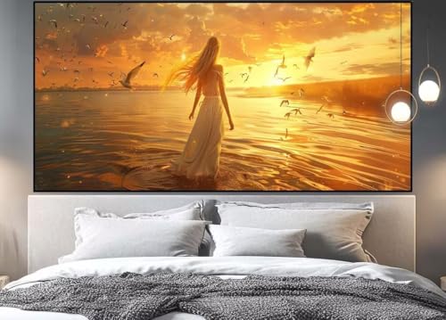 Broderie diamant complet coucher de soleil 5d square diamant painting adulte xxl