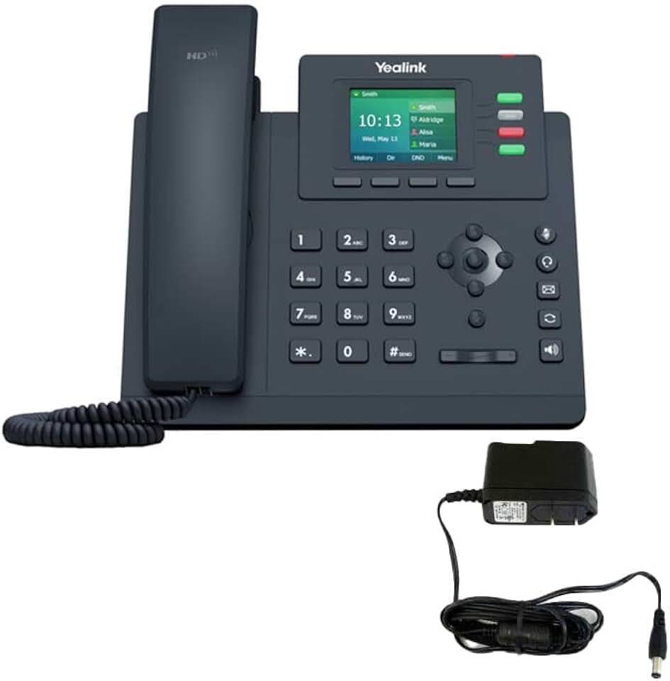 Telefone IP Yealink T33G – Adaptadores de energia incluídos – 1 ano de – Desbloqueado pode ser usado com qualquer provedor de VoIP