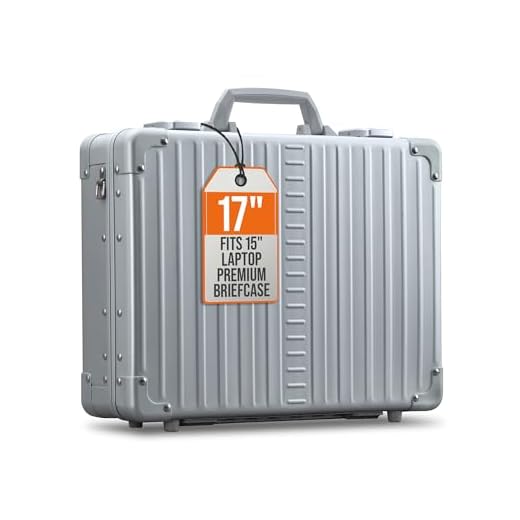 Premium Aluminum Laptop Briefcase for Travel