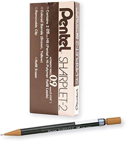 Pentel Sharplet-2 Mechanical Pencil, Brown Barrel, Box of 12 (A129E) image 3