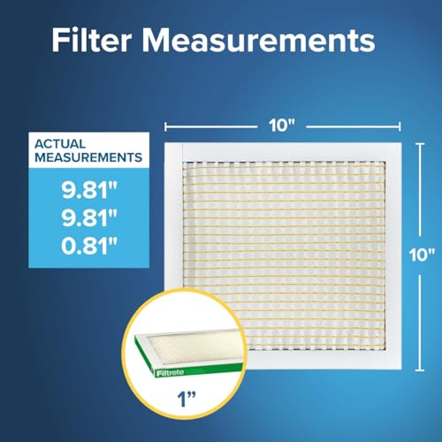 Image of Filtrete 10x10x1 Air Filter, MERV 8, MPR 700, 6 HVAC Filters