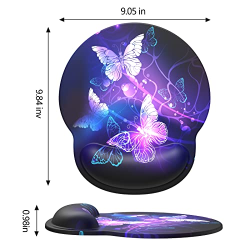 Ergonomic Mouse Pad Wrist Support - Mouse Pads for Wireless Mouse - Comfortable Computer Mouse Pad for Laptop - Gel Mouse Pad -Pain Relief Mousepad with Non-Slip PU Base Mouse Pads for Office & Home - Thumbnail 7
