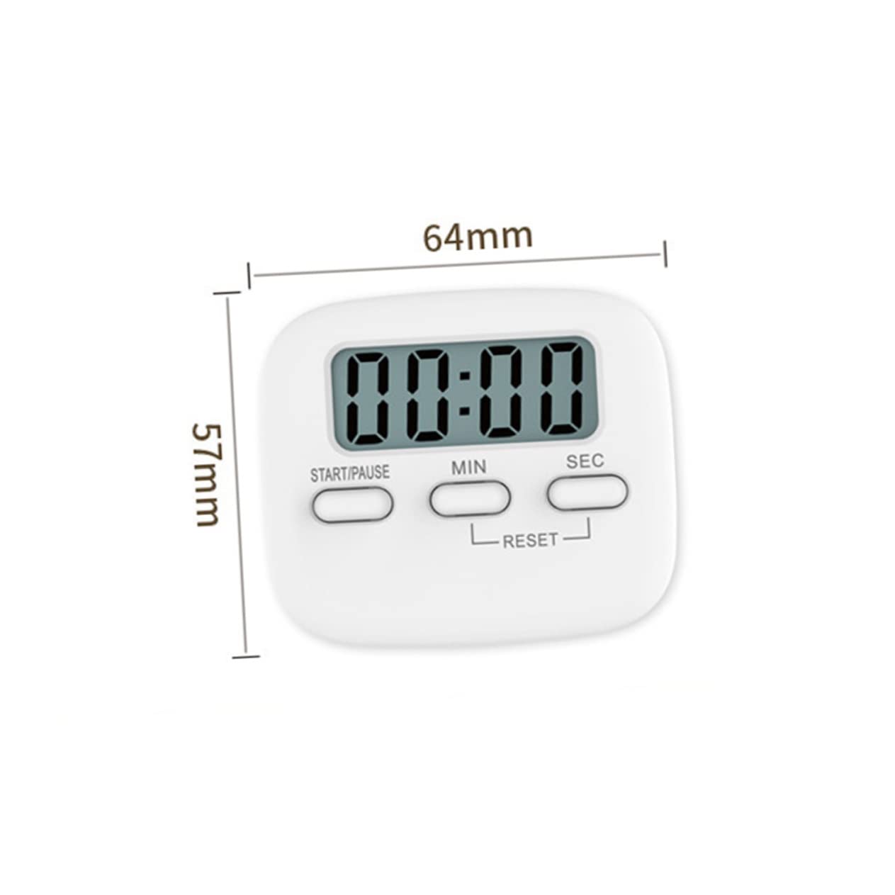 LIFKOME 3 Juegos De Relojes Temporizadores Digitales para Cocina Oficina Gimnasio Baño Estudiantes Alarma Fuerte Fácil De Leer 2 Unidades X 3
