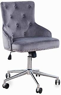 DMF Furniture Home Office Chair with High Back, Modern Design Velvet Desk Task