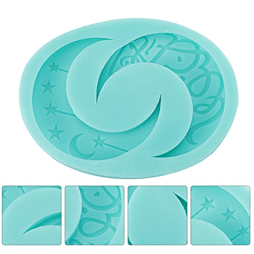 HEMOTON Moldes de silicone para doces e lua, moldes de gomas, molde de silicone para assar cubos de