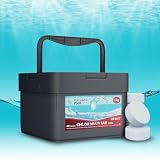 Paradies Pool Multi Tabs 200 g 3 kg, 5 in 1 Multi Tabletten mit Chlor, Algenschutz, Flockungsmittel, pH Stabilisator, zur Wasserbehandlung, Inhalt: 3 kg
