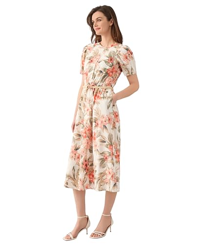 Kasper Women's Short Sleeve Floral Print Shirtdress2