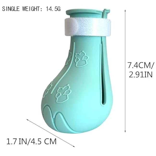 Anti-Scratch Cat Shoes 4 Pack, Pet Supplies Scratch Deterrent Booties, Grooming Accessories Silicone Nail Gloves, Adjustable Claw Cover for Bathing Shaving Treatment Checking (Green)-3JQWCvXI