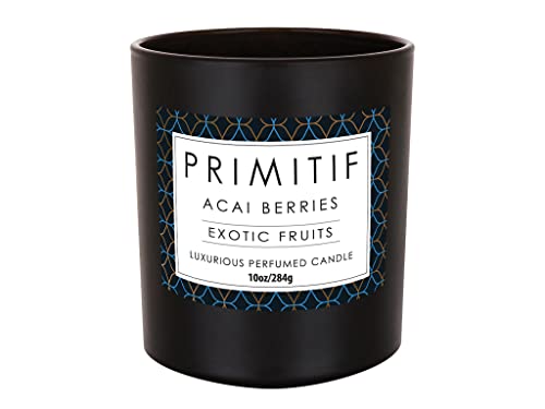 Bougie fruits exotiques Enesco parfum longue durée aux baies d'açaï