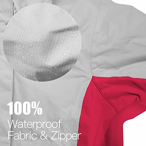 Image of Girls Boys Rain Jackets, Lightweight Waterproof Kids Rain Coats with Hood Windbreakers for Kids