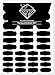Produktbild Kitchen Diamonds Premium Tafelsticker-Set  136 Selbstklebende Küchen-Etiketten-Aufkleber in diversen Formen und Größen