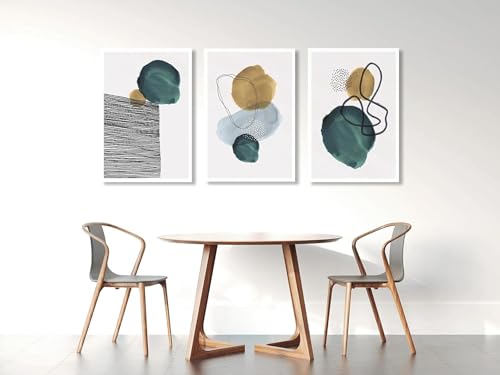 Impression sur toile extra large pour salon moderne triptyque chic - 2
