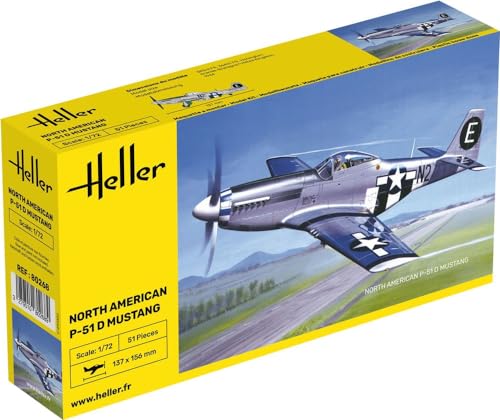 Kit de montage Platz HE80268 P-51D Mustang 1/72 avec détails réalistes