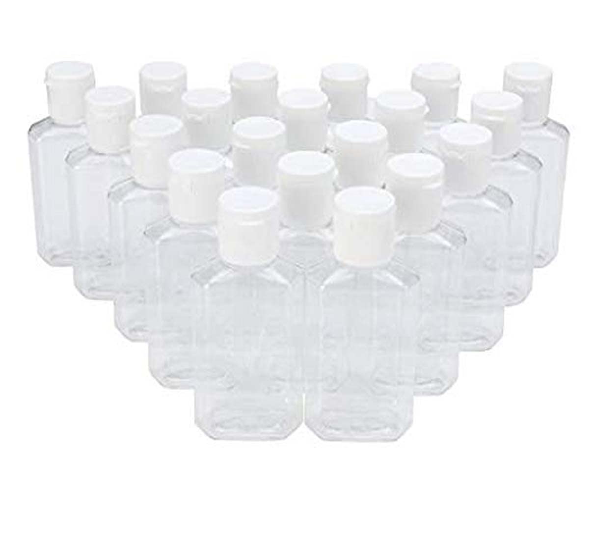 DIY Crafts Pack Of 20 Pcs, Design No#3, Containers Clear Refillable Flip-Top Bottles - BPA/Paraben Free, 60(Pack Of 20 Pcs, Design No#3)-image-7