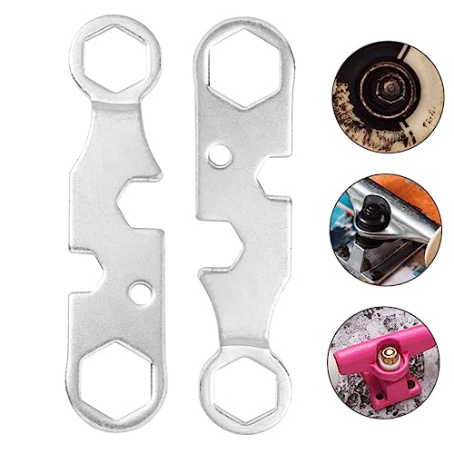 Totority Skateboard Wrench Set Tool for Skateboard Spanner Axle Nuts Easy to Carry Durable Metal Construction